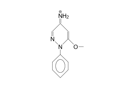 1-Phenyl-6-methoxy-4-amino-pyridazinium cation