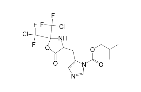 1H-Imidazole-1-carboxylic acid, 5-[[2,2-bis(chlorodifluoromethyl)-5-oxo-4-oxazolidinyl]methyl]-, 2-methylpropyl ester