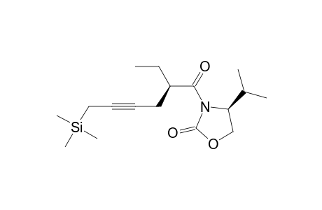 (4S)-3-[(2R)-2-ethyl-1-oxo-6-trimethylsilylhex-4-ynyl]-4-propan-2-yl-2-oxazolidinone