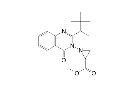 2-Aziridinecarboxylic acid, 1-[4-oxo-2-(1,2,2-trimethylpropyl)-3(4H)-quinazolinyl]-, methyl ester