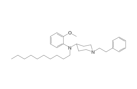 N-Decyl-N-(2-methoxyphenyl)-1-(2-phenylethyl)piperidin-4-amine
