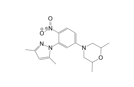 morpholine, 4-[3-(3,5-dimethyl-1H-pyrazol-1-yl)-4-nitrophenyl]-2,6-dimethyl-