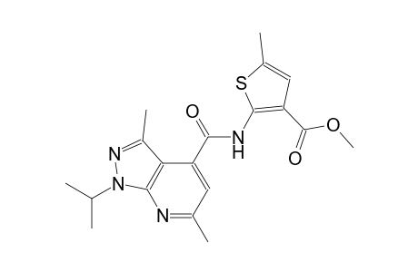 methyl 2-{[(1-isopropyl-3,6-dimethyl-1H-pyrazolo[3,4-b]pyridin-4-yl)carbonyl]amino}-5-methyl-3-thiophenecarboxylate