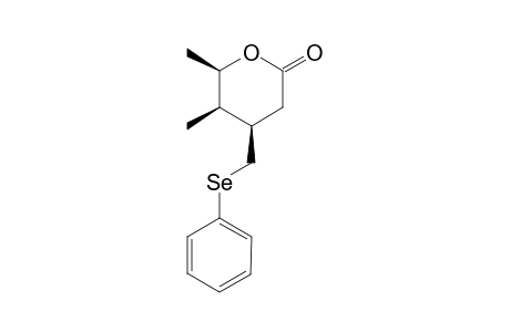 (4R,5R,6R)-5,6-dimethyl-4-(phenylselanylmethyl)oxan-2-one