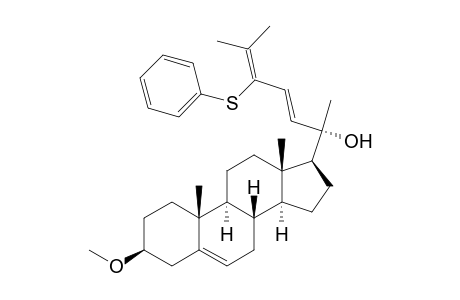 (3.beta.,22E)-3-Methoxy-24-(phenylthio)cholesta-5,22,24-trien-20-ol