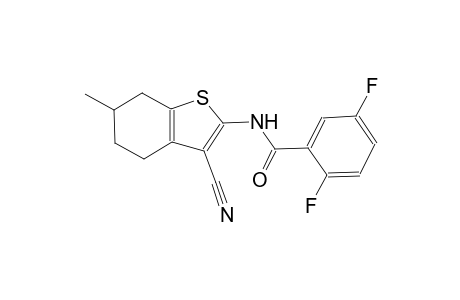 N-(3-cyano-6-methyl-4,5,6,7-tetrahydro-1-benzothien-2-yl)-2,5-difluorobenzamide