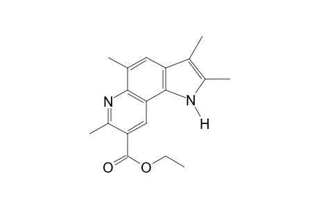 8-Ethoxycarbonyl-2,3,5,7-tetramethyl-1H-pyrrolo[2,3-f]quinoline