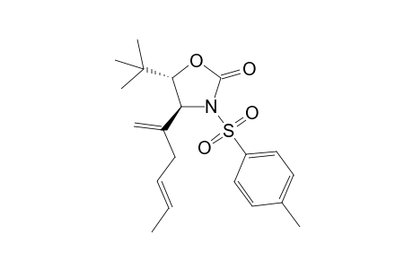 trans-N-P-Toluensulfonyl-5-tert-butyl-4-(1-trans-crotylvinyl)-2-oxazolidinone