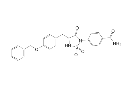 4-[4'-[[4"-(Phenylmethoxy)phenyl]methyl]-1',1',3'-trioxo-1-.lambda( 6).,2,5-thiadiazolan-2'-yl]benzene-1-carboxamide