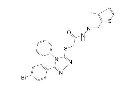acetic acid, [[5-(4-bromophenyl)-4-phenyl-4H-1,2,4-triazol-3-yl]thio]-, 2-[(E)-(3-methyl-2-thienyl)methylidene]hydrazide
