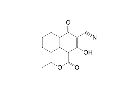 ethyl 3-cyano-2-hydroxy-4-oxo-1,4,4a,5,6,7,8,8a-octahydro-1-naphthalenecarboxylate
