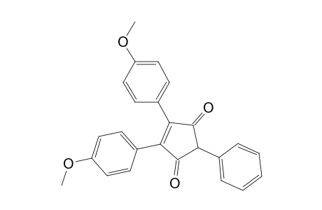 4-Cyclopentene-1,3-dione, 4,5-bis(4-methoxyphenyl)-2-phenyl-