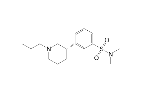 N,N-dimethyl-3-[(3S)-1-propyl-3-piperidinyl]benzenesulfonamide