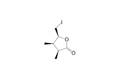 (2S,3R,4S)-4-(Iodomethyl)-2,3-dimethyl-.gamma.-butyrolactone