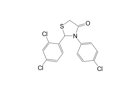 3-(4-chlorophenyl)-2-(2,4-dichlorophenyl)-1,3-thiazolidin-4-one