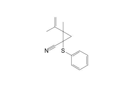 2-Isopropenyl-2-methyl-1-(phenylthio)cyclopropane-1-carbonitrile