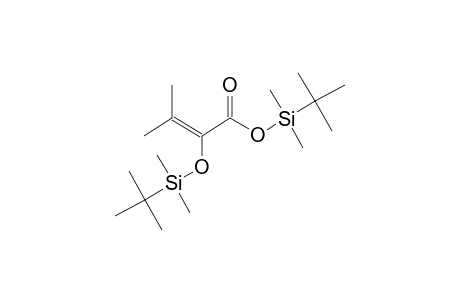 2-Butenoic acid, 2-[(tert-butyldimethylsilyl)oxy]-3-methyl-, tert-butyldimethylsilyl ester