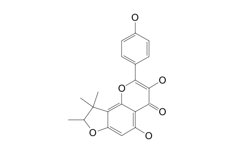 UGONIN-F;4'',5''-DIHYDRO-3,5,4'-TRIHYDROXY-4'',4'',5''-TRIMETHYLFURANO-[2'',3'':7,8]-FLAVONE