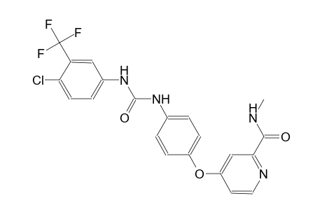 2-pyridinecarboxamide, 4-[4-[[[[4-chloro-3-(trifluoromethyl)phenyl]amino]carbonyl]amino]phenoxy]-N-methyl-