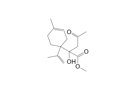 Methyl 2-[4-methyl-1-[(1-methyl)ethenyl]cyclohex-3-enyl]-2-hydroxy-4-oxopentanoate