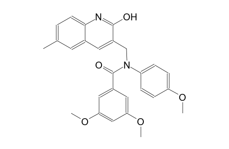 N-[(2-hydroxy-6-methyl-3-quinolinyl)methyl]-3,5-dimethoxy-N-(4-methoxyphenyl)benzamide