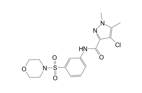 4-chloro-1,5-dimethyl-N-[3-(4-morpholinylsulfonyl)phenyl]-1H-pyrazole-3-carboxamide