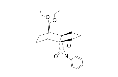 (3AR, 4S,7R,7aS)-11,11-diethoxy-5,6-dihydro-3-phenyl-1H,3H-4,7-methano-3a,7a-propanoisoindol-1,3-dione