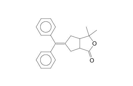 3-Oxabicyclo[3.3.0]octan-2-one, 4,4-dimethyl-7-(diphenylmethylene)-