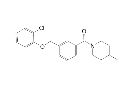 1-{3-[(2-chlorophenoxy)methyl]benzoyl}-4-methylpiperidine
