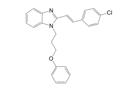 2-[(E)-2-(4-chlorophenyl)ethenyl]-1-(3-phenoxypropyl)-1H-benzimidazole