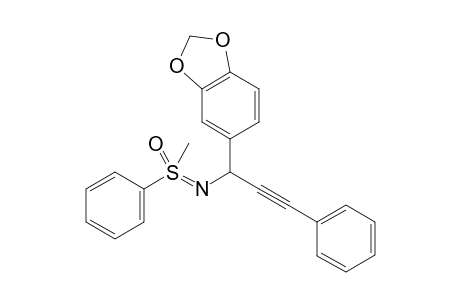 N-[1-(Benzo[d][1,3]dioxol-5-yl)-3-phenylprop-2-yn-1-yl]-S,S-methylphenyl sulfoximine