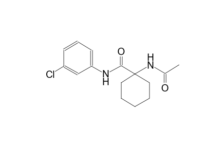 1-(acetylamino)-N-(3-chlorophenyl)cyclohexanecarboxamide