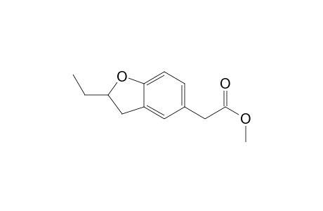 5-Benzofuranacetic acid, 2-ethyl-2,3-dihydro-, methyl ester