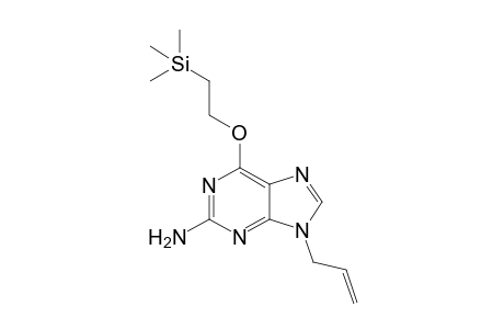 2-Amino-9-allyl-6-( trimethylsilylethoxy)purine