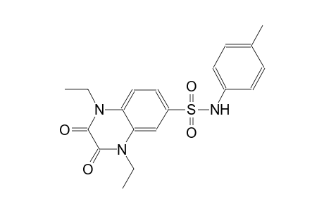 6-quinoxalinesulfonamide, 1,4-diethyl-1,2,3,4-tetrahydro-N-(4-methylphenyl)-2,3-dioxo-