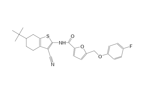 N-(6-tert-butyl-3-cyano-4,5,6,7-tetrahydro-1-benzothien-2-yl)-5-[(4-fluorophenoxy)methyl]-2-furamide