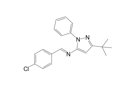 (E)-3-tert-Butyl-N-(4-chlorobenzylidene)-1-phenyl-1H-pyrazol-5-amine