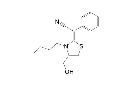 2-(1-Cyano-1-phenyl)methylene-4-hydroxymethyl-3-butylthiazolidine