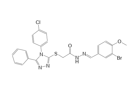 N'-[(E)-(3-bromo-4-methoxyphenyl)methylidene]-2-{[4-(4-chlorophenyl)-5-phenyl-4H-1,2,4-triazol-3-yl]sulfanyl}acetohydrazide