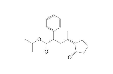 Isopropyl 2-phenyl-4-(2-oxocyclopentylidene)pent-3-enoate