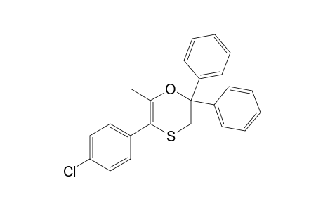 5-(4-Chlorophenyl)-6-methyl-2,2-diphenyl-3H-1,4-oxathiin