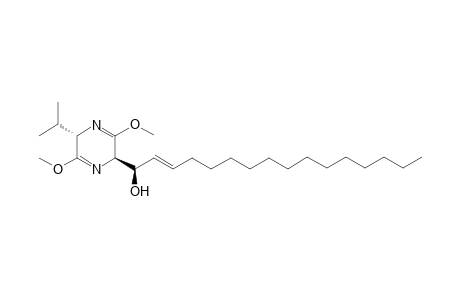(E,1R)-1-[(2R,5S)-3,6-dimethoxy-5-propan-2-yl-2,5-dihydropyrazin-2-yl]-2-hexadecen-1-ol