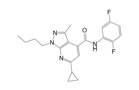 1-butyl-6-cyclopropyl-N-(2,5-difluorophenyl)-3-methyl-1H-pyrazolo[3,4-b]pyridine-4-carboxamide