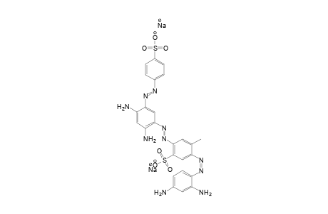 Disodium 5-[(2,4-diaminophenyl)diazenyl]-2-({2,4-diamino-5-[(4-sulfonatophenyl)diazenyl]phenyl}diazenyl)-4-methylbenzenesulfonate