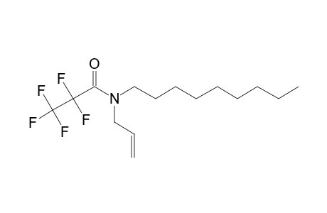 Pentafluoropropionamide, N-allyl-N-nonyl-