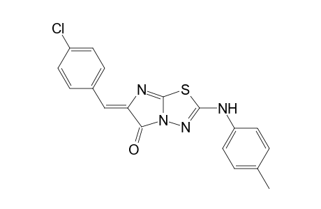 (6Z)-6-(4-chlorobenzylidene)-2-(p-toluidino)imidazo[2,1-b][1,3,4]thiadiazol-5-one