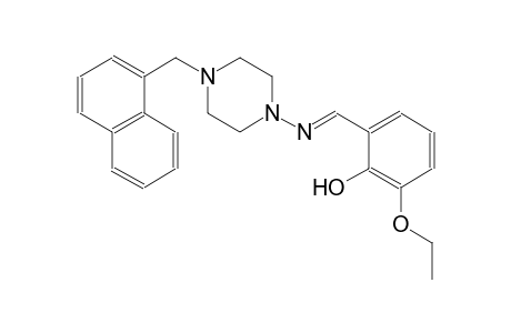 phenol, 2-ethoxy-6-[(E)-[[4-(1-naphthalenylmethyl)-1-piperazinyl]imino]methyl]-