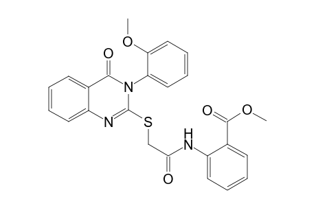 Benzoic acid, 2-[[2-[[3,4-dihydro-3-(2-methoxyphenyl)-4-oxo-2-quinazolinyl]thio]acetyl]amino]-, methyl ester