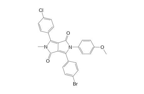 3-p-Bromophenyl-6-p-chlorophenyl-2-p-methoxyphenyl-5-methyl-DPP