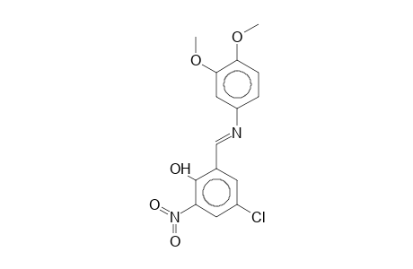4-(2-Hydroxy-3-nitro-5-chlorobenzylideneamino)veratrole